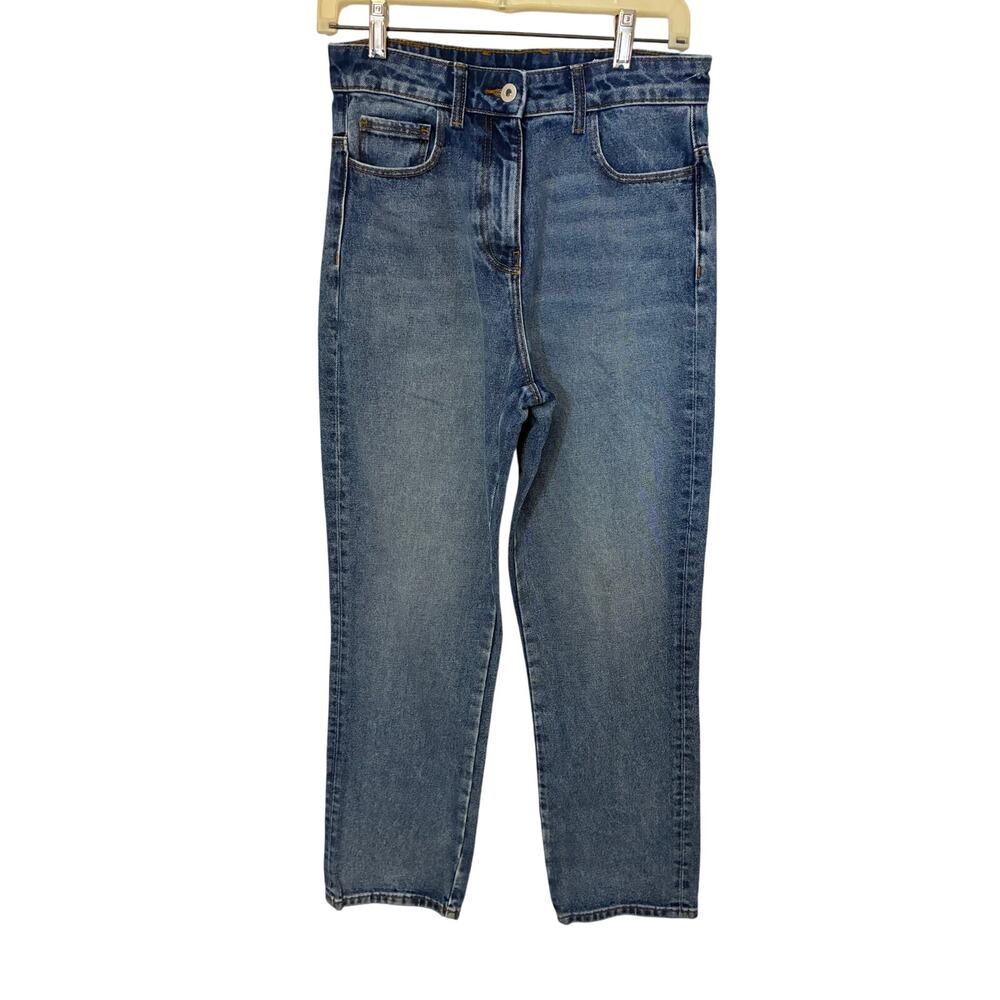 Collusion x005 Straight Fit Denim Jean Medium Wash Blue Women's EU 30 / US 8